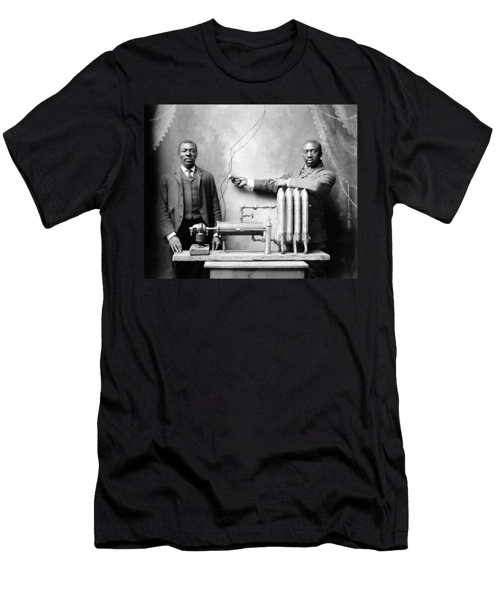 Charles Sl Baker Demonstrating His Radiator System 1906 War Is Hell Store T-Shirt