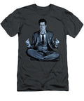 Charlie Sheen Meditating Oil on Velvet By Jorge Torrones Version 2 Jorge Terrones T-Shirt