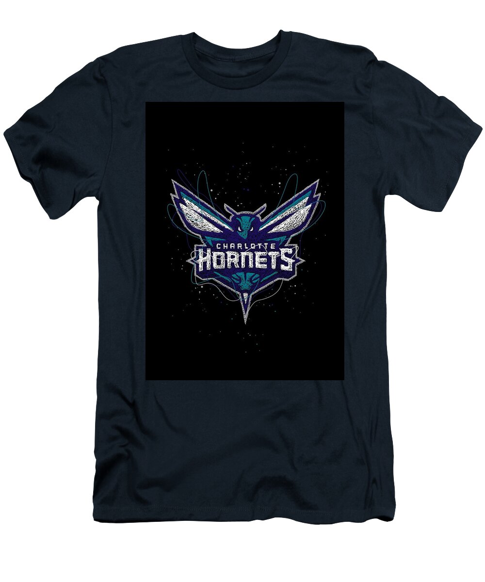 Charlotte Hornets Basketball NBA Logo Symbol Erwin Saputra T-Shirt