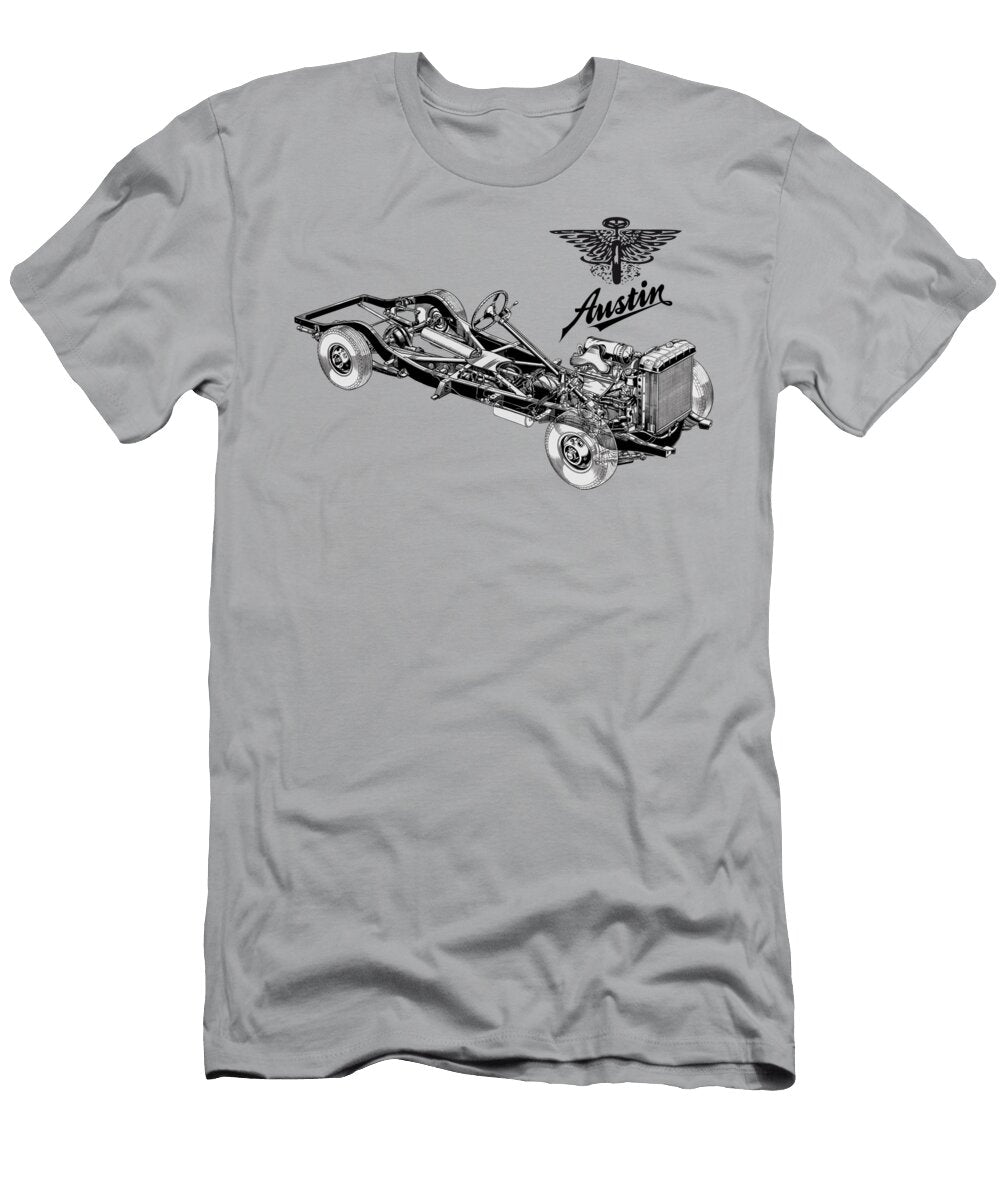 Chassis Austin A120 Princess Cutaway Automotive Art Vladyslav Shapovalenko T-Shirt