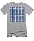 Checkered Frayed Jeans Fabric Seamless Pattern Julien T-Shirt