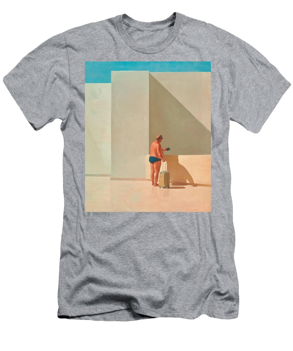 Checking in Julia the Pooh T-Shirt