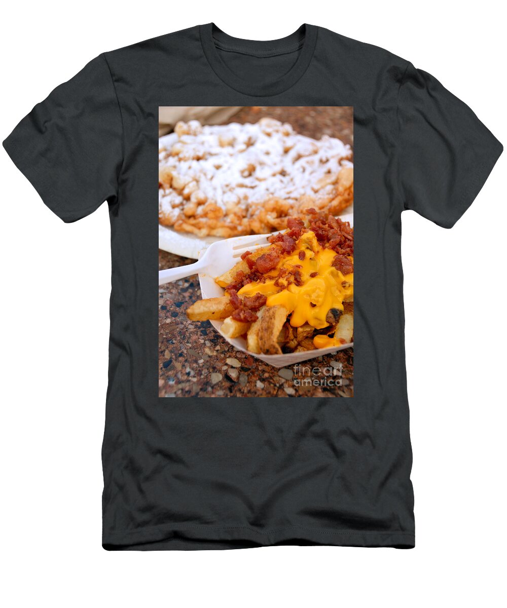 Cheesy Bacon Fries and Funnel Cake Amy Cicconi T-Shirt