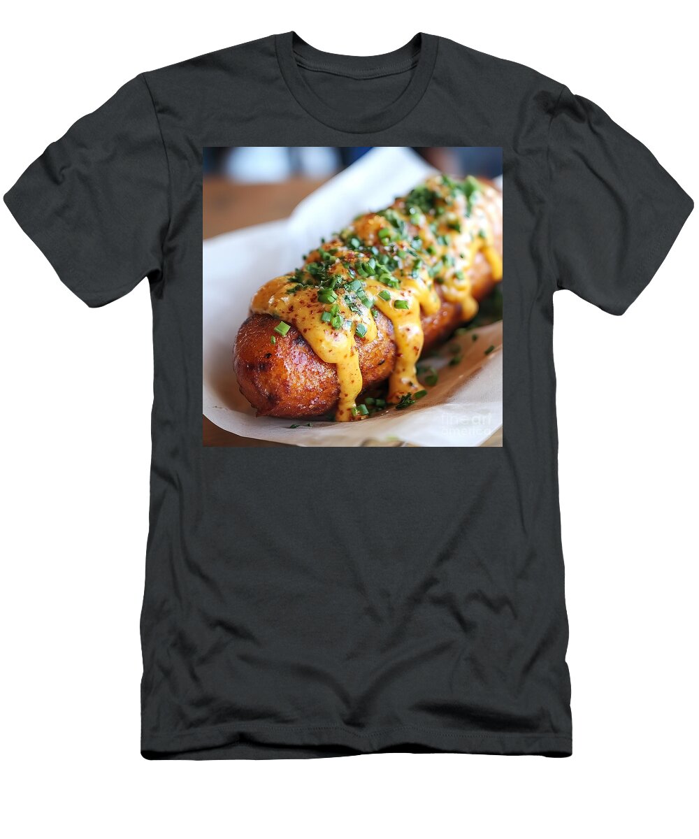 Cheesy Corn Dog Elisabeth Lucas T-Shirt
