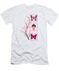 Cherry Blossom Sakura Kawaii Japanese Doll Pink Butterfly Pop Culture Cherry Blossom Festival Japanese Art Gift Sifou Store T-Shirt