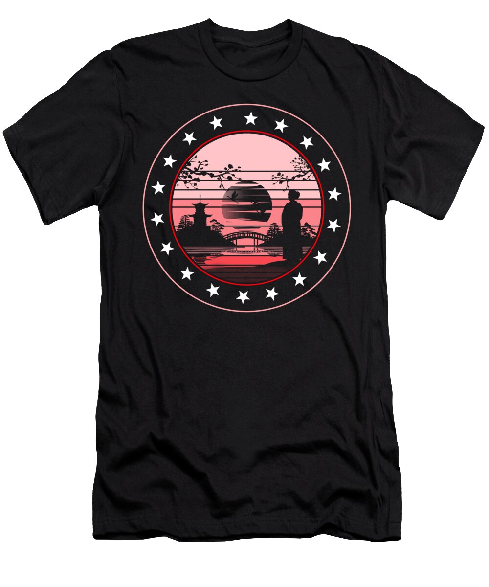 Cherry Blossom Vintage Sakura Kawaii Pop Culture Cherry Blossom Festival Japanese Art Pink Flower Gift Sifou Store T-Shirt