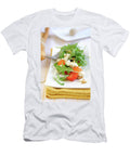 Cherry Tomato Salad with Melon Feta Cheese and Rocket Mario Matassa T-Shirt