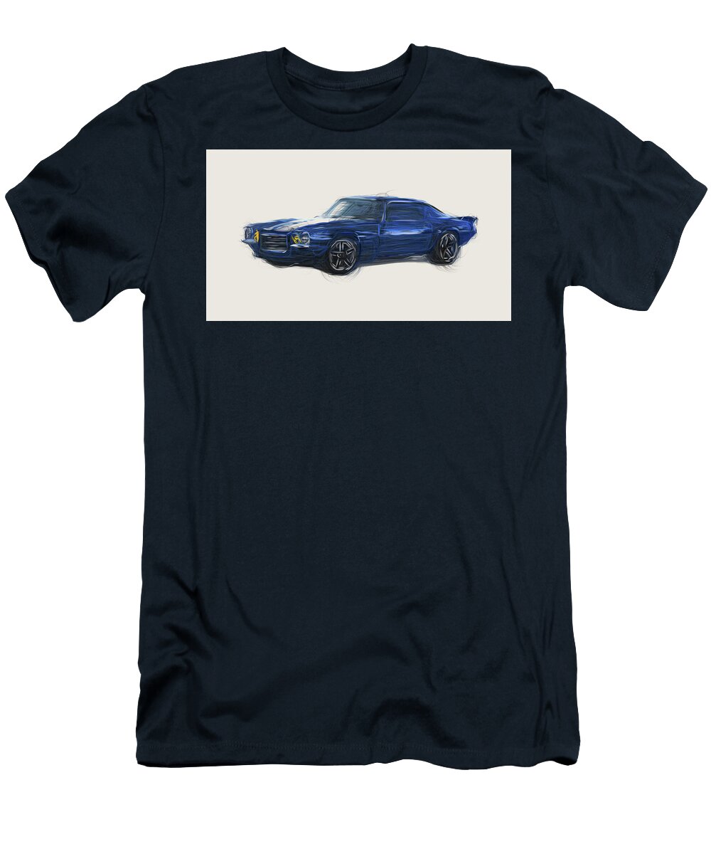 Chevrolet Camaro Rs Supercharged Lt4 Concept Car Drawing Carstoon Concept T-Shirt