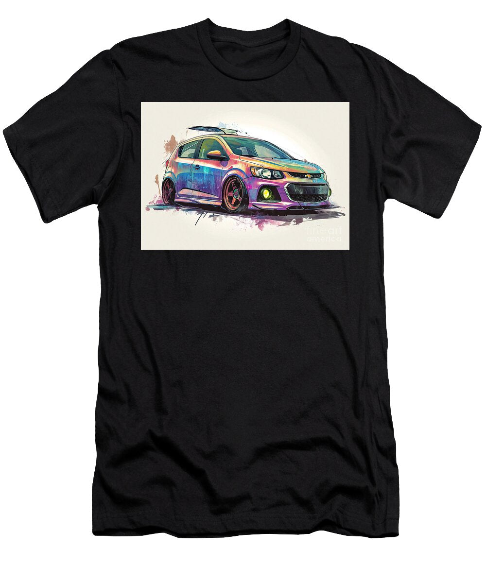 Chevrolet Sonic Watercolor Abstract Vehicle Clark Leffler T-Shirt
