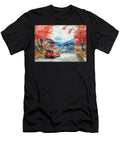 Chevrolet Sonic Watercolor of a Japanese Landscape with a Red Car and Pagoda Kyran Estrada T-Shirt