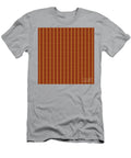 Chevron Diamond Dot Stripe Pattern in Golden Yellow and Chestnut Brown N2172 Holy Rock Design T-Shirt