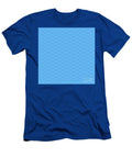 Chevron Diamond in Summer Sky and Ultramarine Blue N2003 Holy Rock Design T-Shirt