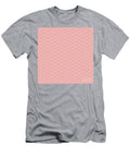 Chevron Diamond Pattern in Light Coral and Venetian Red N2900 Holy Rock Design T-Shirt