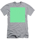 Chevron Diamond Pattern in Mint Green and Chocolate Brown N2185 Holy Rock Design T-Shirt
