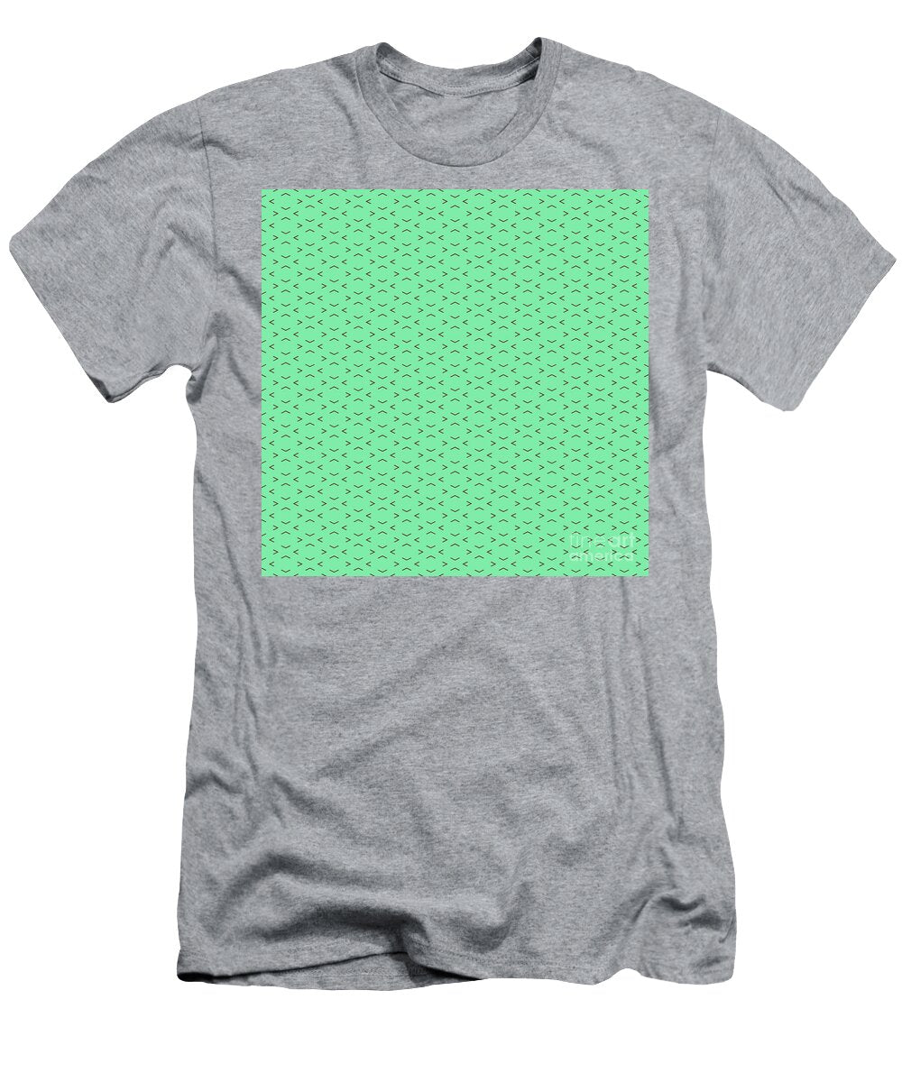 Chevron Diamond Pattern in Mint Green and Chocolate Brown N2185 Holy Rock Design T-Shirt