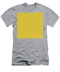 Chevron Diamond with Center Inset in Golden Yellow and Chestnut Brown N2615 Holy Rock Design T-Shirt