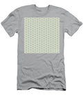 Chevron Diamond with Center Inset Pattern in Bone White and Slate Gray N2478 Holy Rock Design T-Shirt