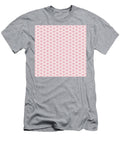 Chevron Diamond with Center Inset Pattern in Eggshell White and Ruby Pink N2351 Holy Rock Design T-Shirt