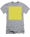 Chevron Diamond with Center Inset Pattern in Sunny Yellow and Iris Purple N2192 Holy Rock Design T-Shirt