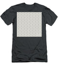 Chevron Diamond with Inset Pattern in Bone White and Wrought Iron Black N2553 Holy Rock Design T-Shirt