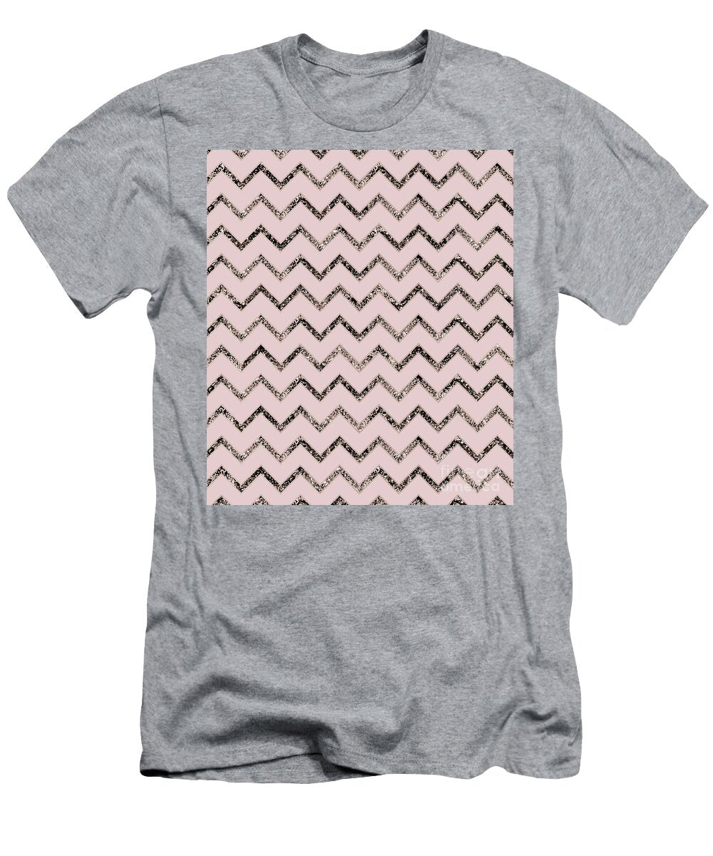 Chevron Glitter Glam 2 Shiny Decor Art Anita Bella Jantz T-Shirt