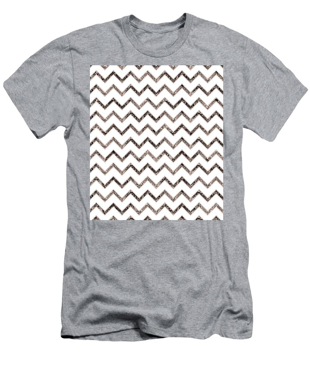 Chevron Glitter Glam 4 Shiny Decor Art Anitas and Bellas Art T-Shirt