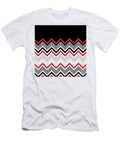Chevron Red Grey Black White Zigzag Pattern Beverly Claire Kaiya T-Shirt