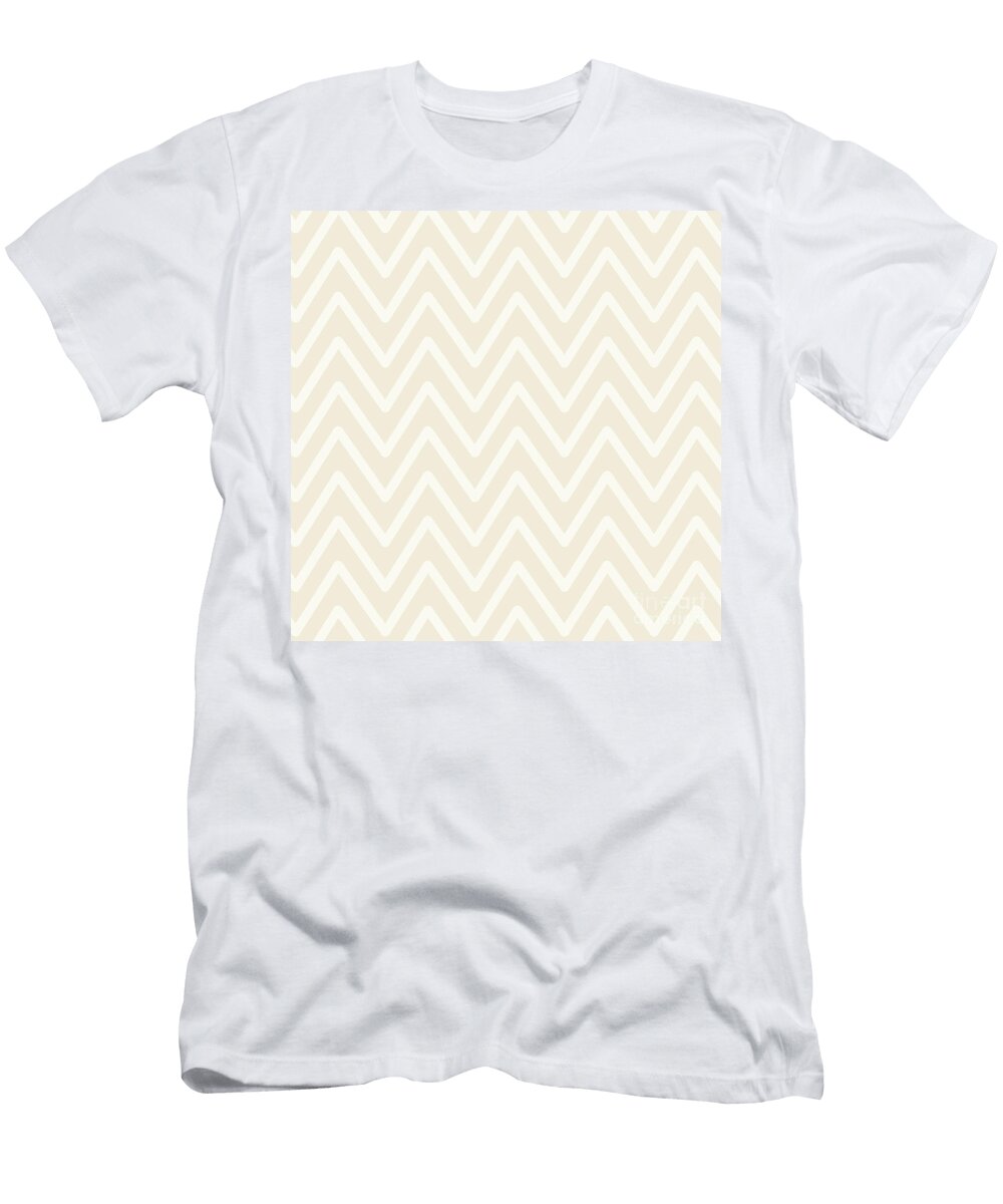 Chevron Wave Bisque Sharon Mau T-Shirt