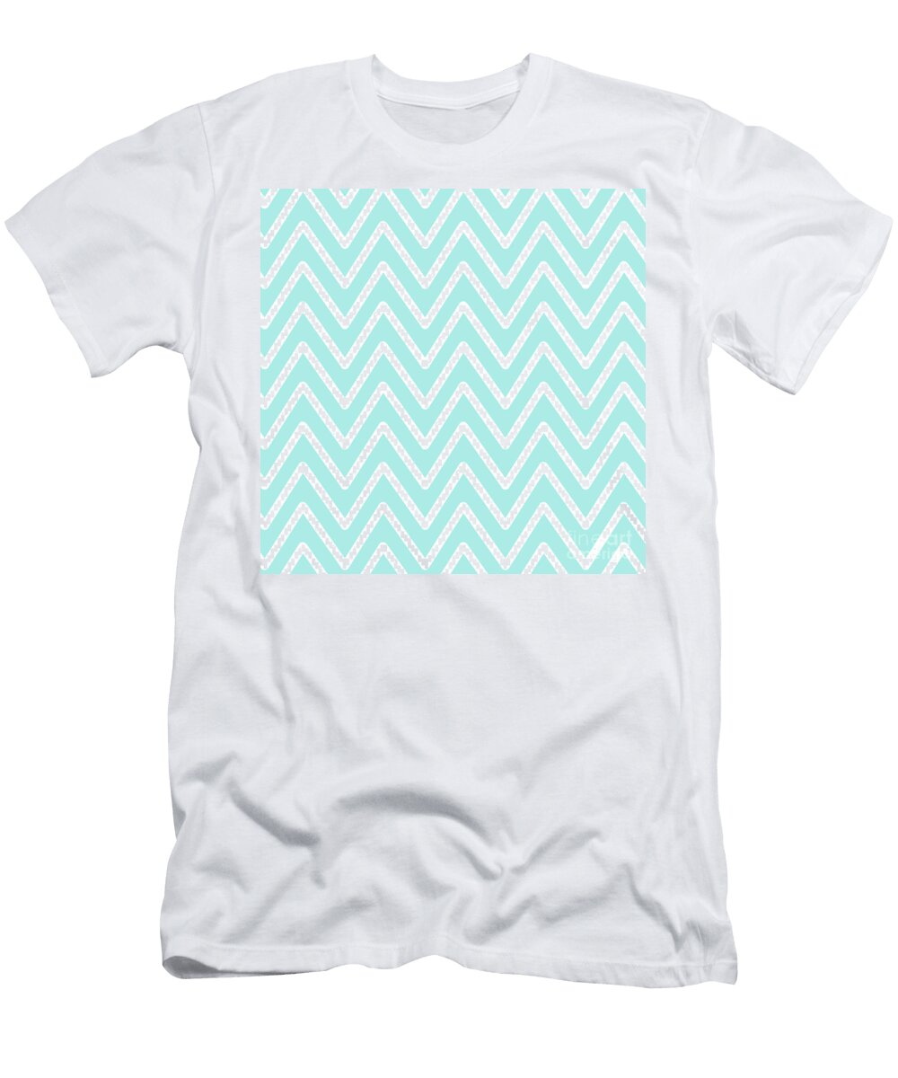 Chevron Wave Vivid Blue Sharon Mau T-Shirt
