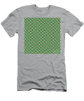 Chevron Zigzag Pattern in Mint Green and Chocolate Brown N0084 Holy Rock Design T-Shirt