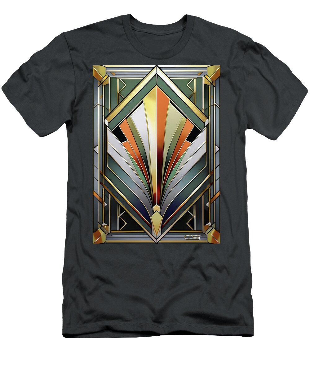Chevrons with Color Vertical Chuck Staley T-Shirt