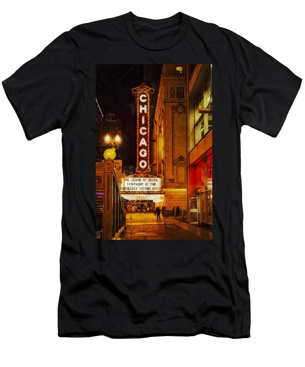 Chicago Theatre 1 Sandy Macgowan T-Shirt
