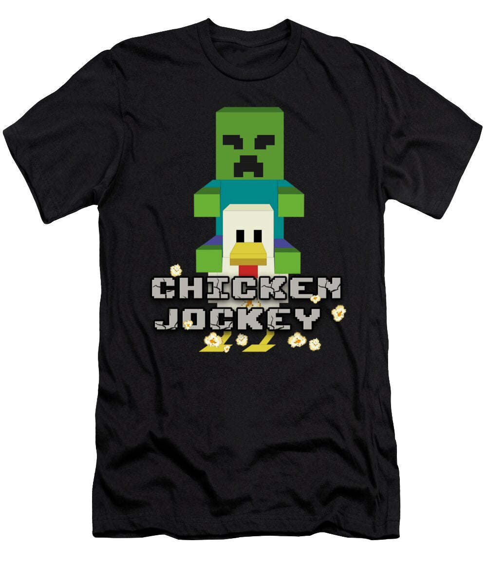 Chicken Jockey Minecraft Kids Marshall Matthews T-Shirt