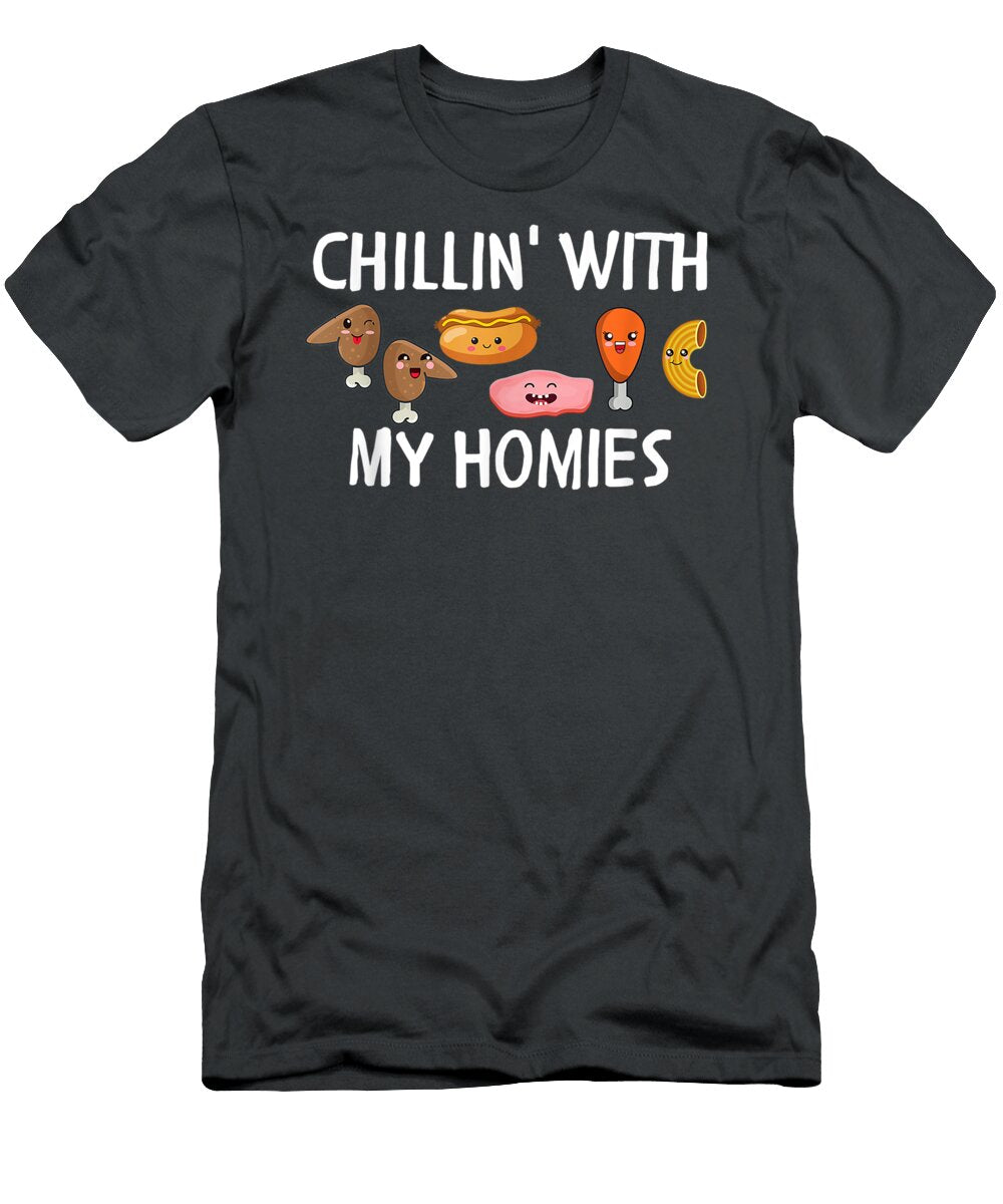Chicken Wing Hotdog Bologna Chicken Macaroni Chillin Kawaii Taotao Ariadn T-Shirt