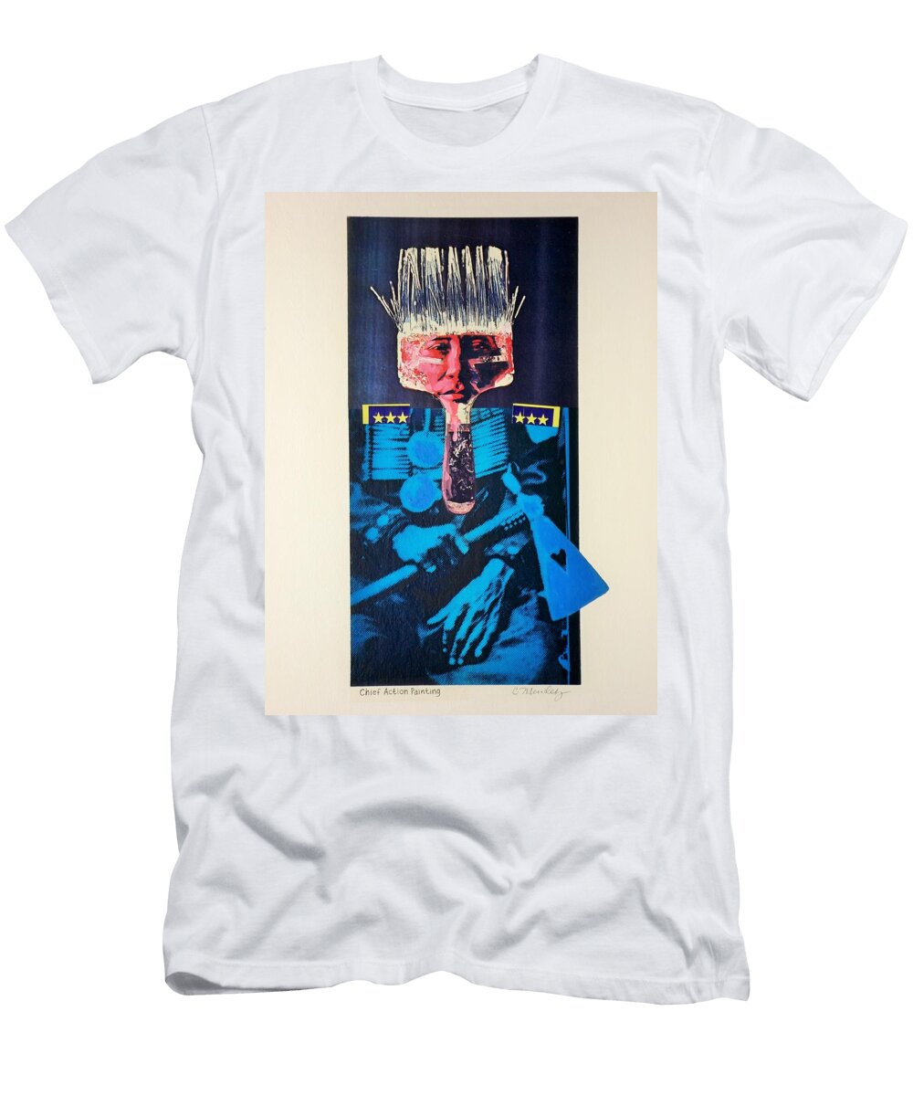 Chief Action Painting Charles Mendez T-Shirt