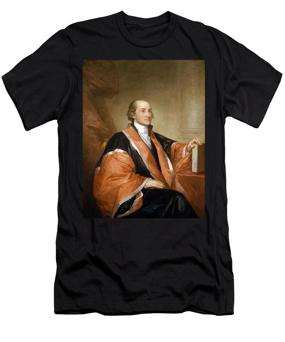 Chief Justice John Jay Portrait By Gilbert Stuart War Is Hell Store T-Shirt