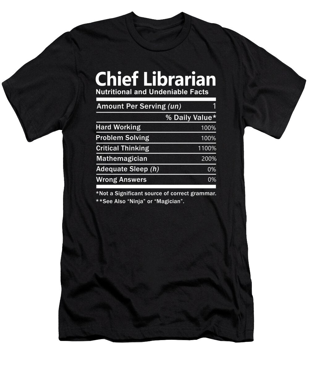 Chief Librarian Nutrition Factors Gift Item Shi Hu Kang T-Shirt
