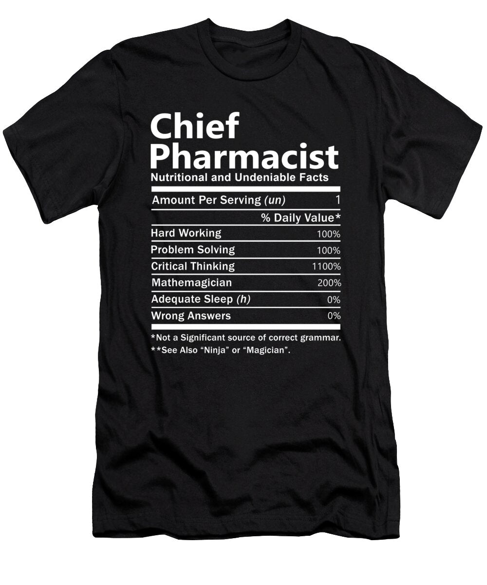 Chief Pharmacist Nutrition Factors Gift Item Shi Hu Kang T-Shirt