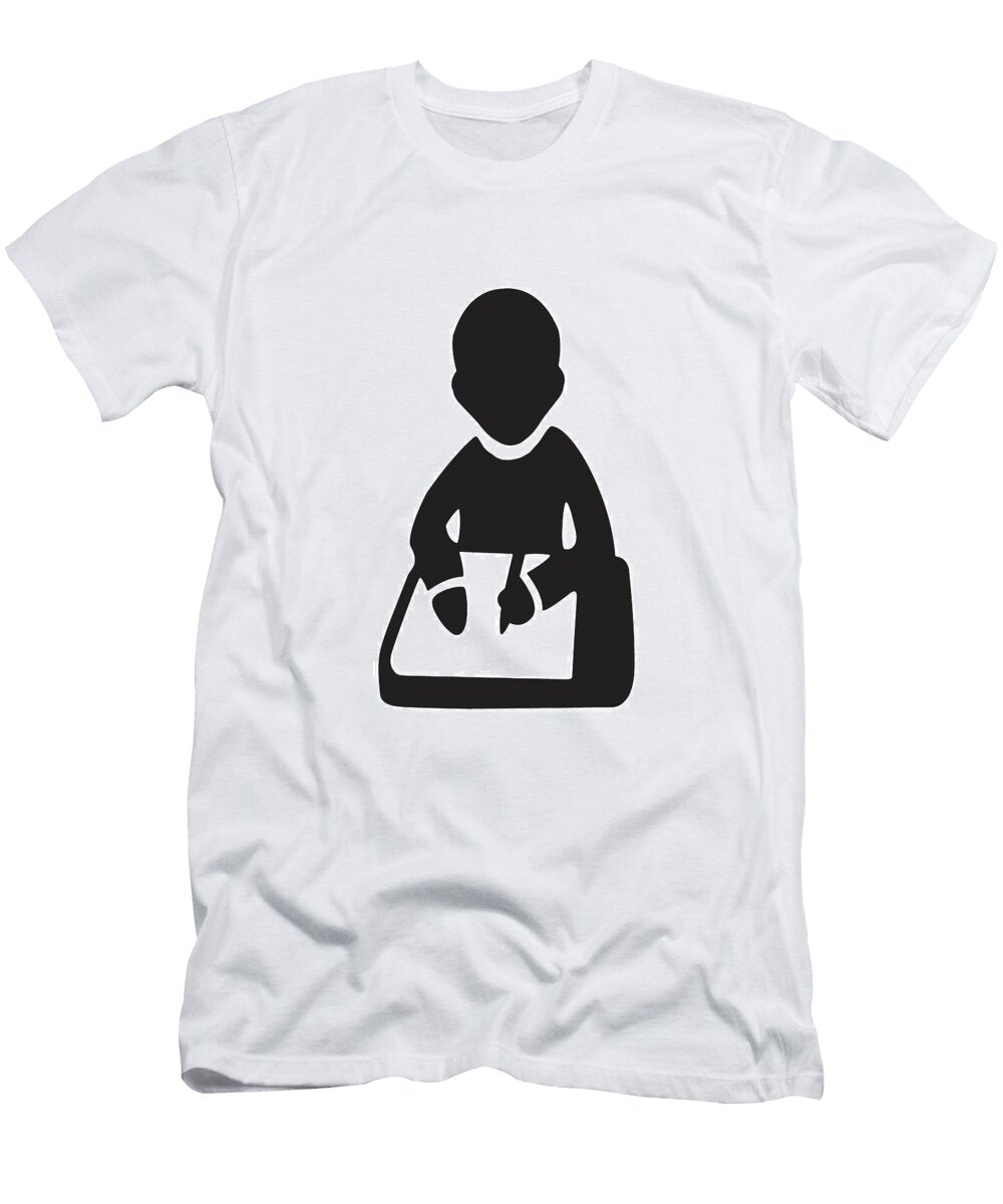 Child Sitting At Desk Csa Images T-Shirt