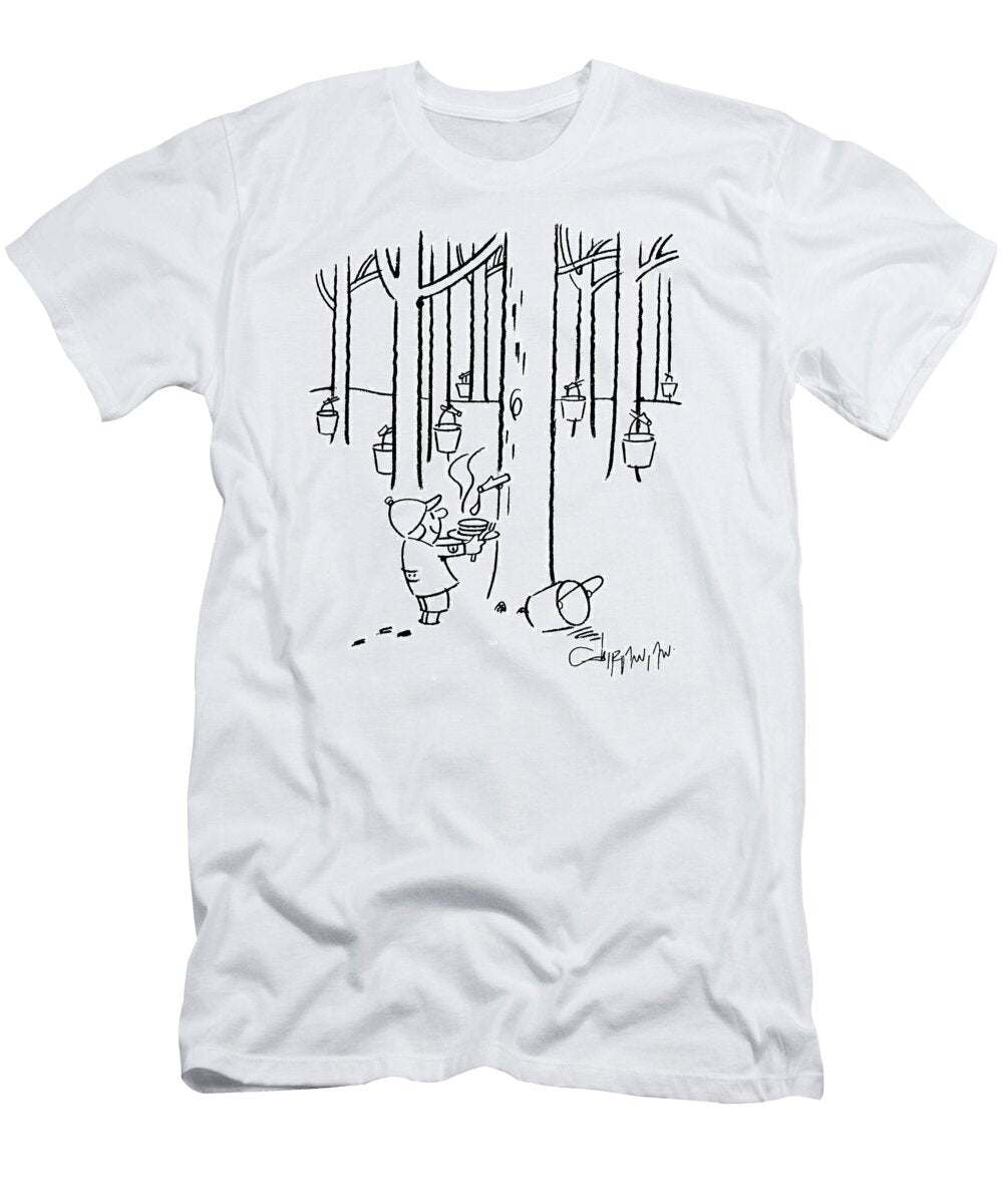 Child Takes Pankakes Straight to the Maple Tree Vahan Shirvanian T-Shirt