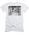 Children Kids Pushing Wagon Wheels 1920s Black Mark Goebel T-Shirt
