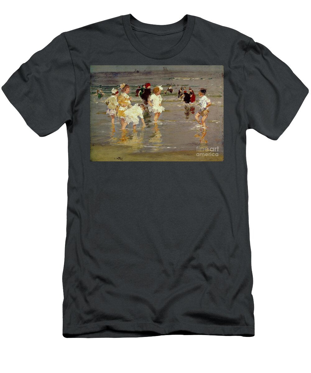 Children on the Beach Edward Henry Potthast T-Shirt
