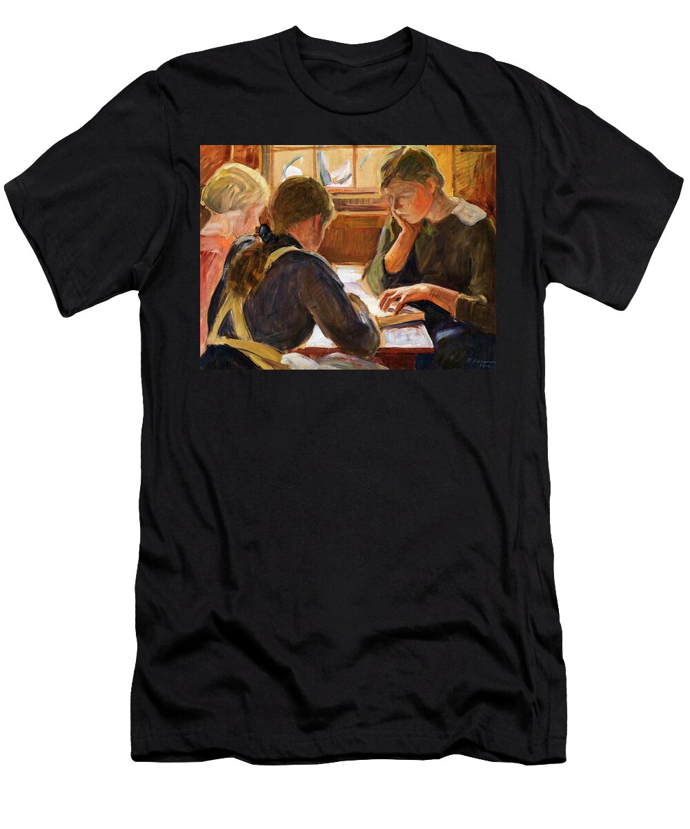 Children Reading 1916 Pekka Halonen T-Shirt