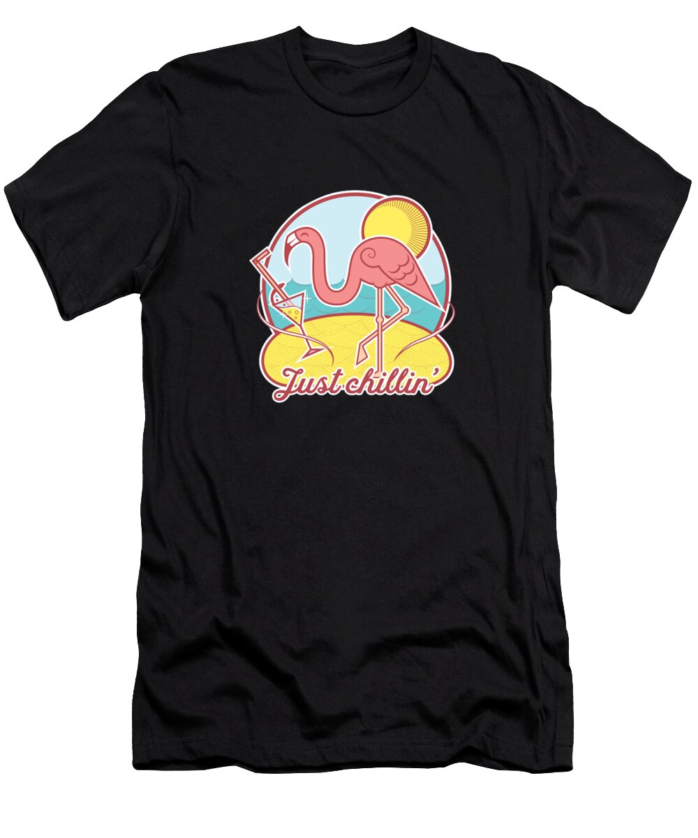 Chillin Flamingo Nigom Paul T-Shirt