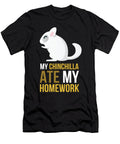 Chinchilla Ate My Homework Pet Moon T-Shirt