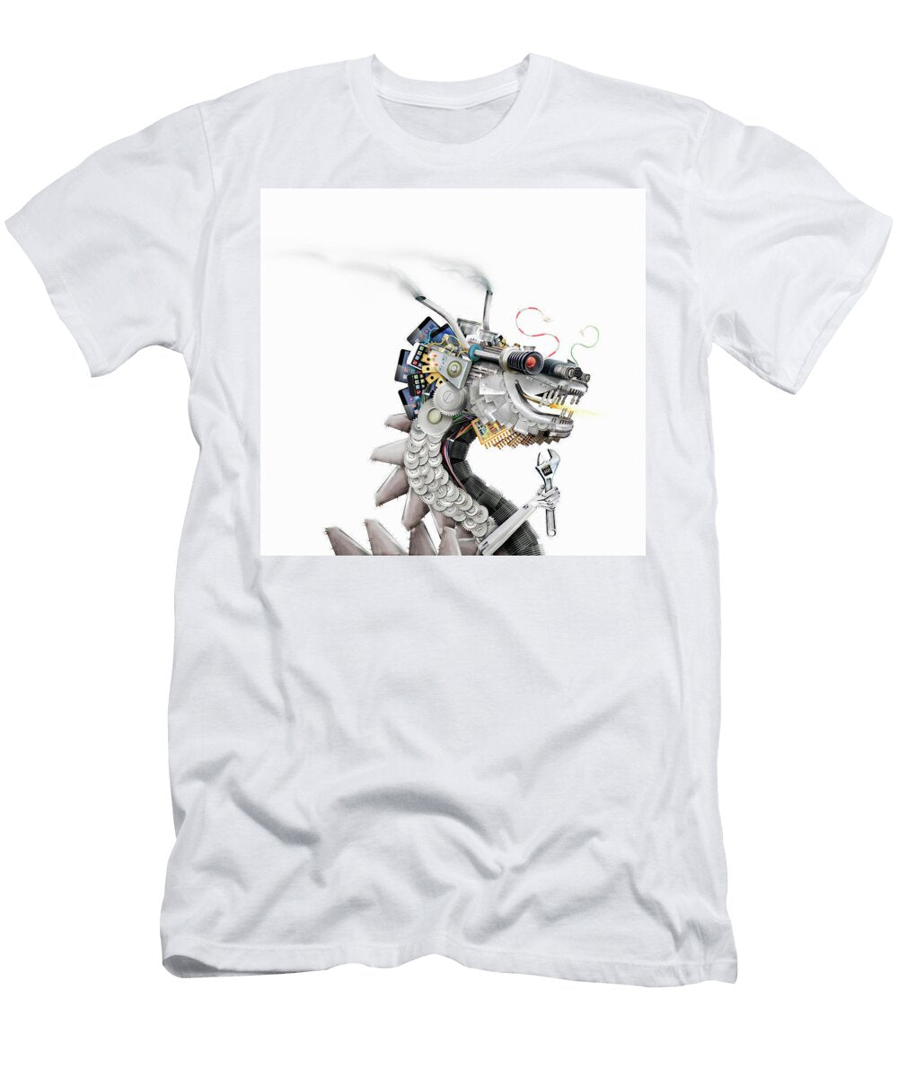 Chinese Dragon Made From Machine Parts Ikon Ikon Images T-Shirt