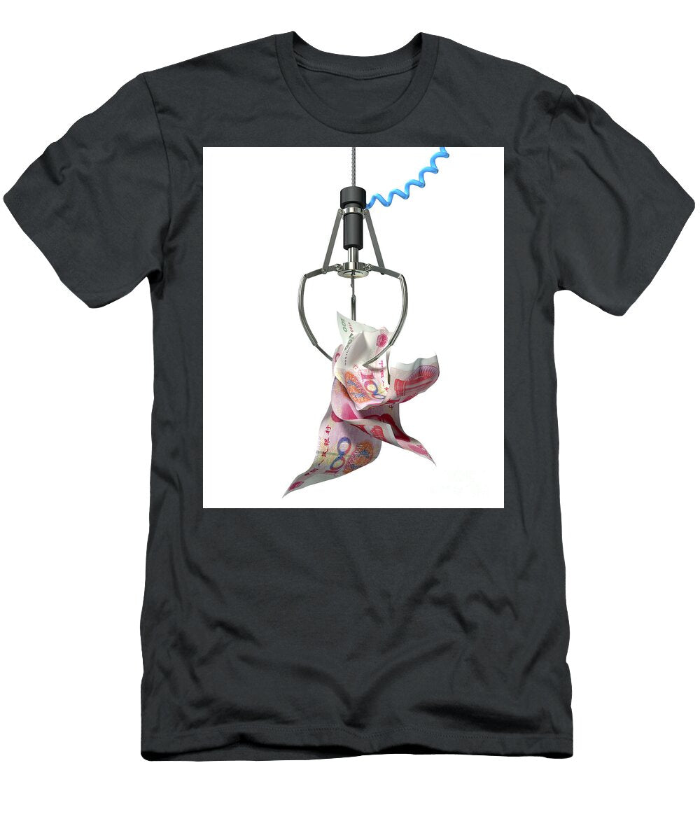 Chinese Yen in a Robotic Claw Allan Swart T-Shirt