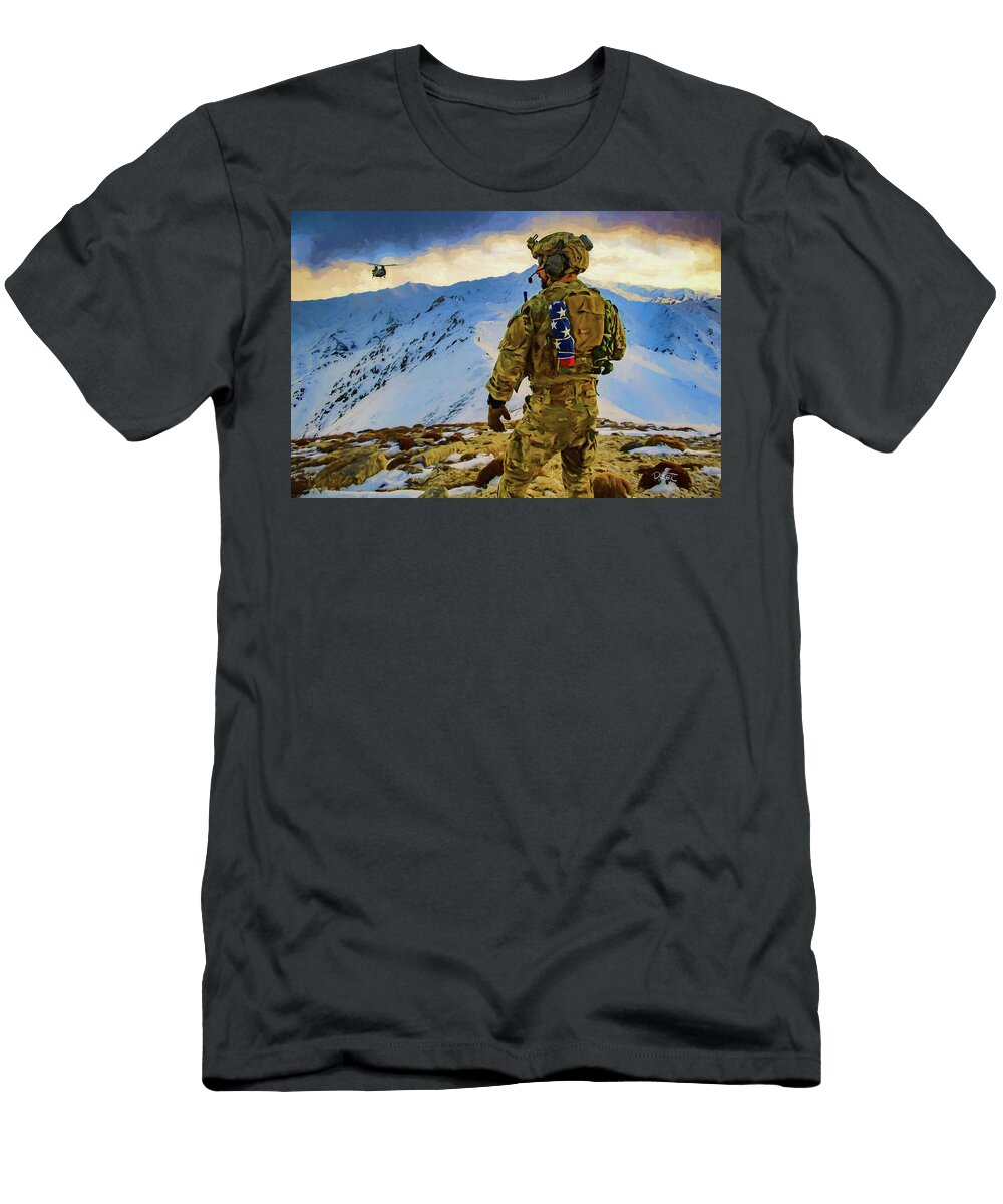 Chinook Pararescue David Luebbert T-Shirt