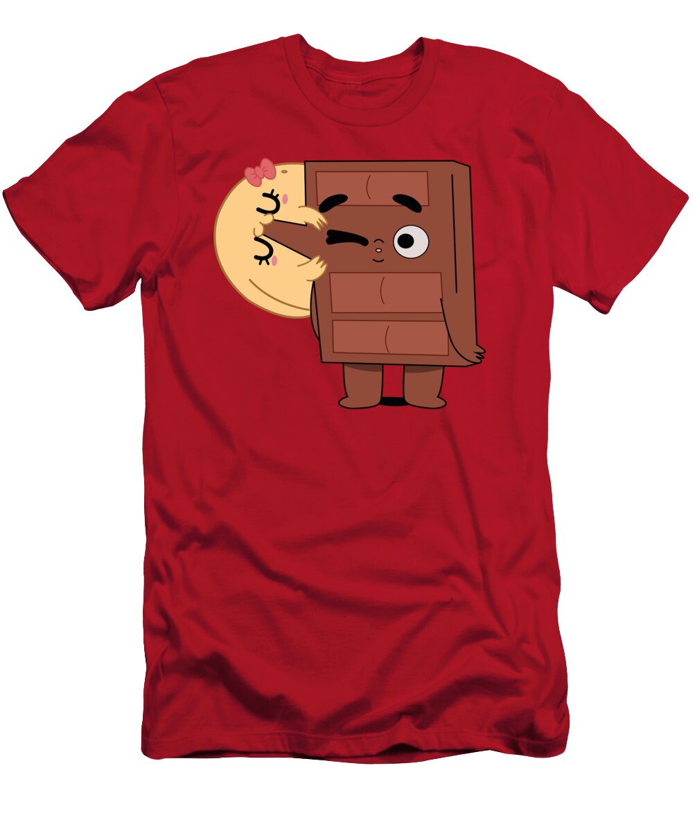 Choco and Pancake Romance Sweet Lovely Valentines Couple Ali Mhammedia T-Shirt