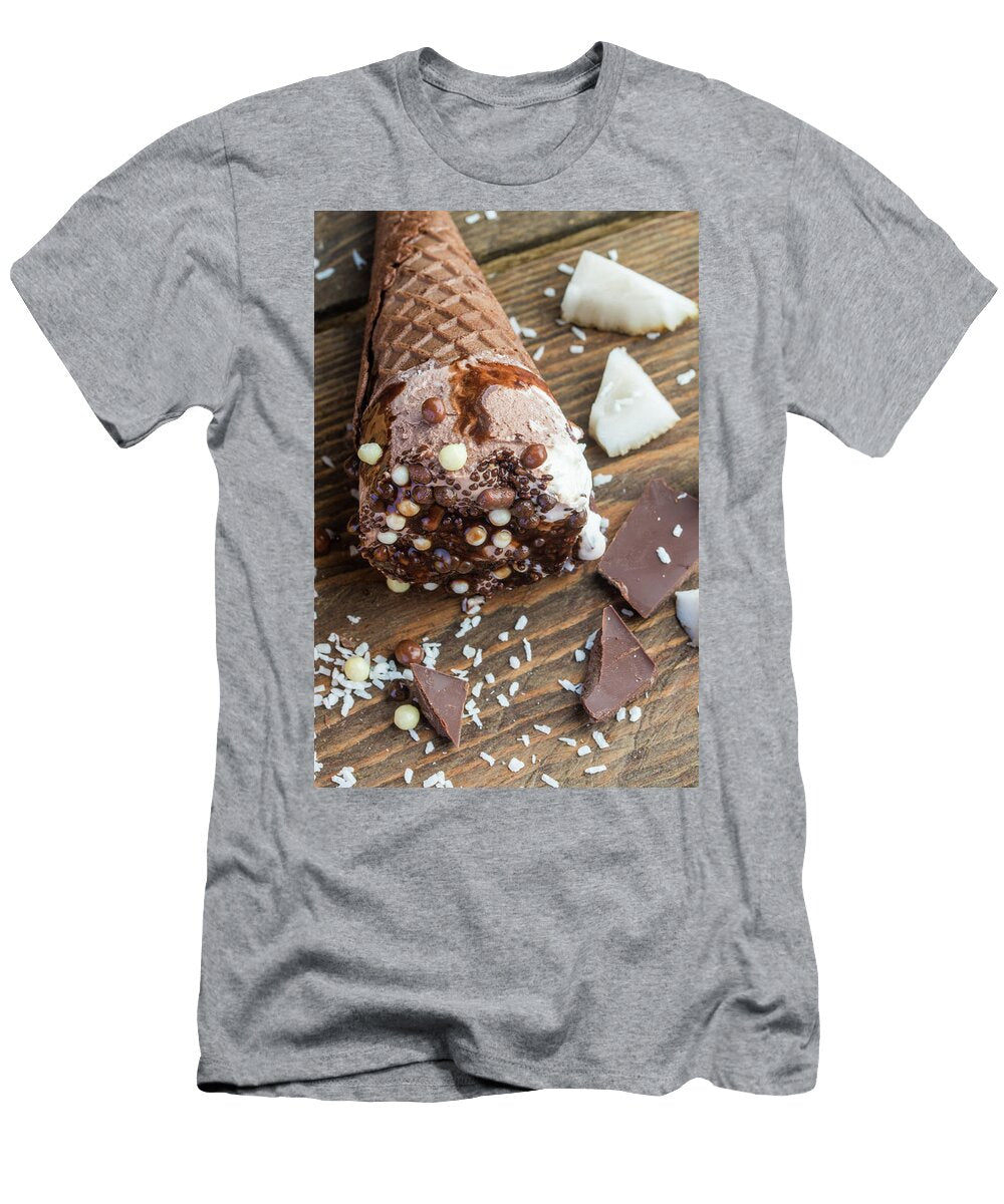 Chocolate Ice Cream in the Cone with Coconut Oleg Yermolov T-Shirt